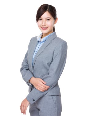 iş takım elbiseli genç Asyalı işkadını