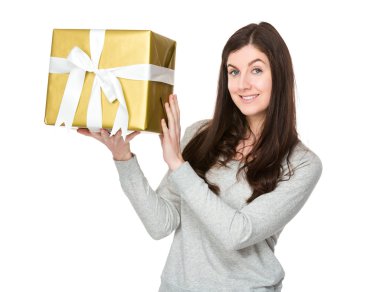 gri süveterli Kafkas genç kadın