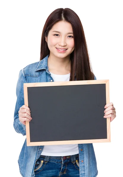 Asian young woman in jeans shirt — Stock Photo, Image