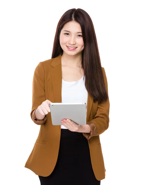 Young asian businesswoman in business suit — Stock Photo, Image