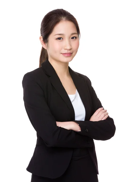 Młoda kobieta Azji w garniturze — Zdjęcie stockowe