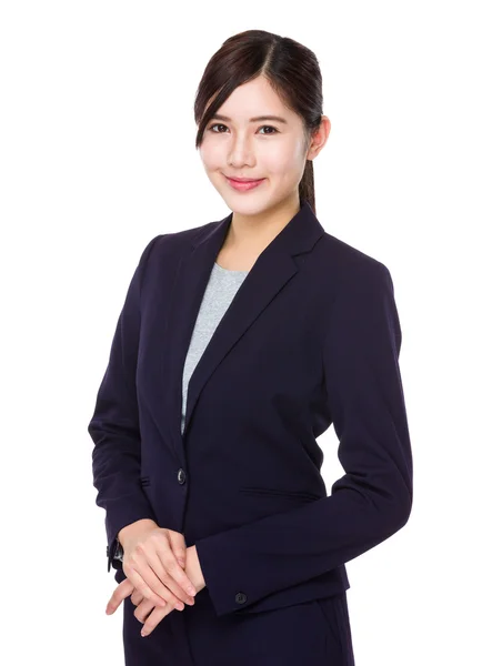 Jeune femme d'affaires asiatique en costume d'affaires — Photo