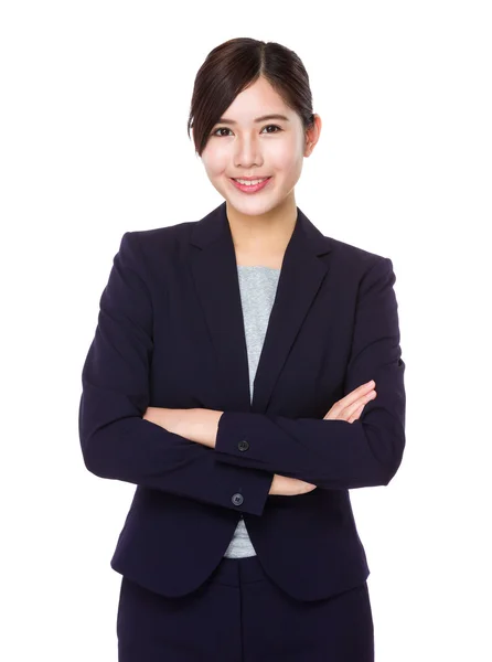 Joven asiática mujer de negocios traje — Foto de Stock