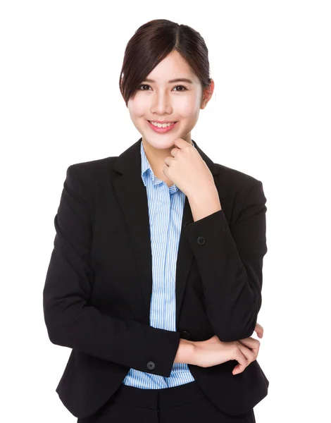 Junge asiatische Geschäftsfrau in Business-Anzug — Stockfoto