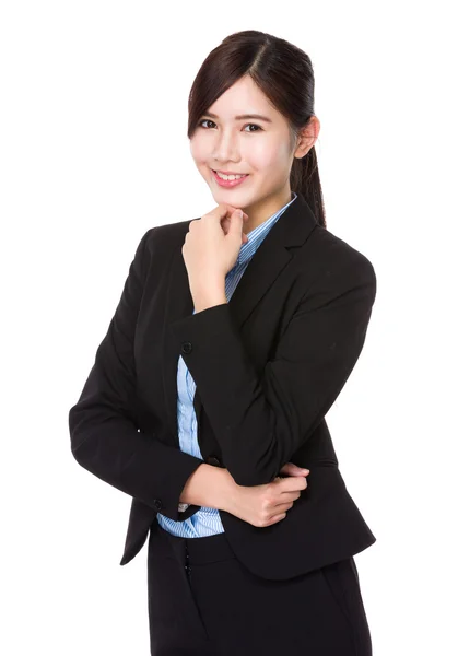 Junge asiatische Geschäftsfrau in Business-Anzug — Stockfoto