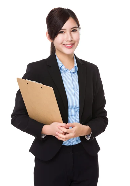 Joven asiática mujer de negocios traje — Foto de Stock