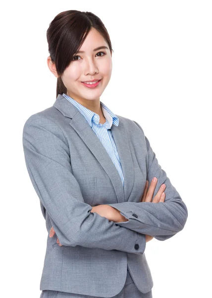 Joven asiática mujer de negocios traje — Foto de Stock