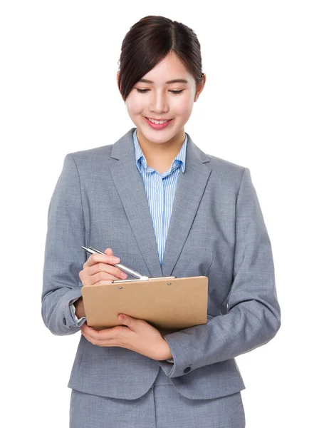 Joven asiática mujer de negocios traje —  Fotos de Stock