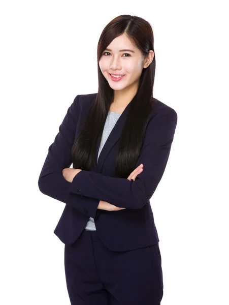 Young asian businesswoman in business suit — Stock Photo, Image