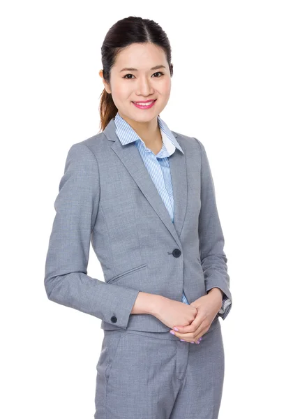 İş takım elbiseli genç Asyalı buisnesswoman — Stok fotoğraf