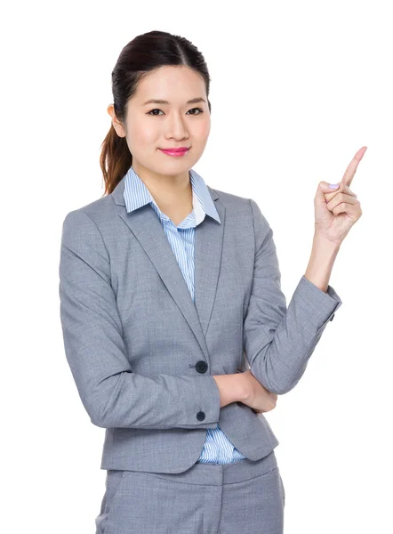 Young asian buisnesswoman in business suit — Stock Photo, Image