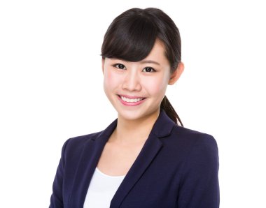 İş takım elbiseli genç Asyalı buisnesswoman