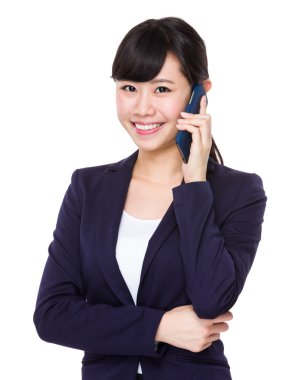 İş takım elbiseli genç Asyalı buisnesswoman