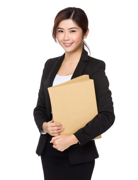 Young asian buisnesswoman in business suit — Stock Photo, Image