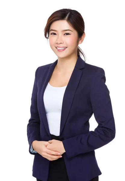Young asian buisnesswoman in business suit — Stock Photo, Image