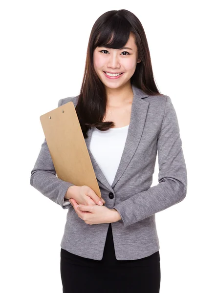 Joven asiático buisnesswoman en traje de negocios — Foto de Stock