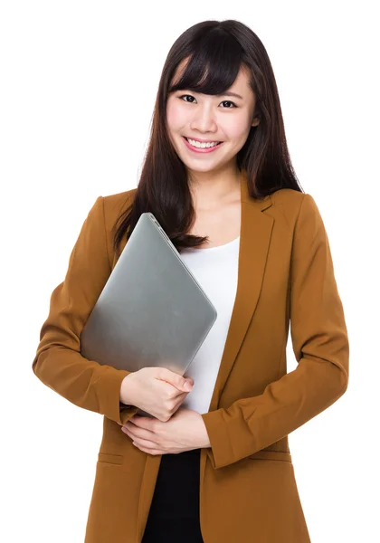 Giovane asiatica buisnesswoman in abito da lavoro — Foto Stock