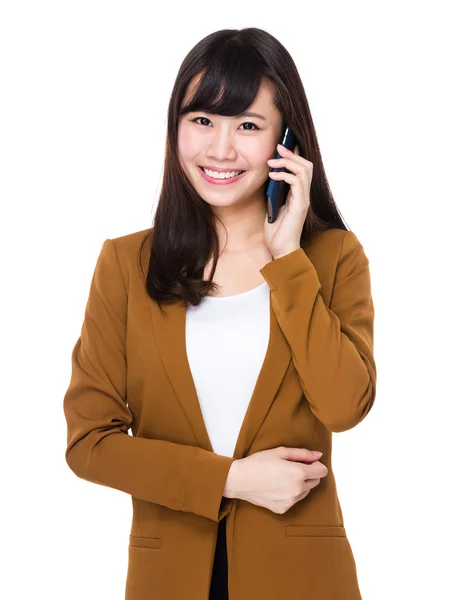 Young asian buisnesswoman in business suit — Stock Photo, Image