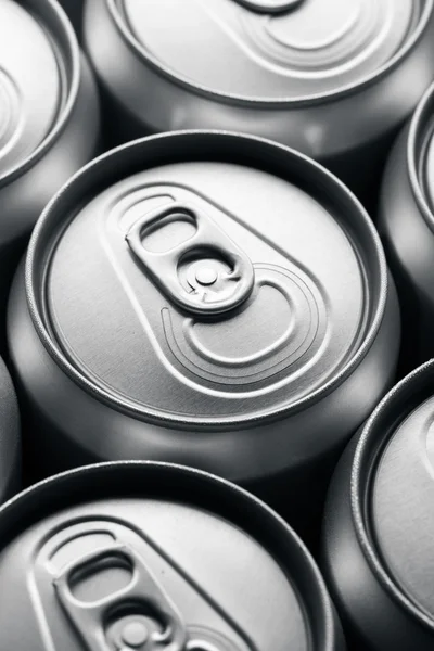 Aluminum beverage cans — Stock Photo, Image