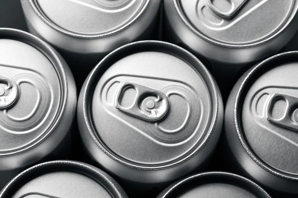 Aluminum beverage cans — Stock Photo, Image