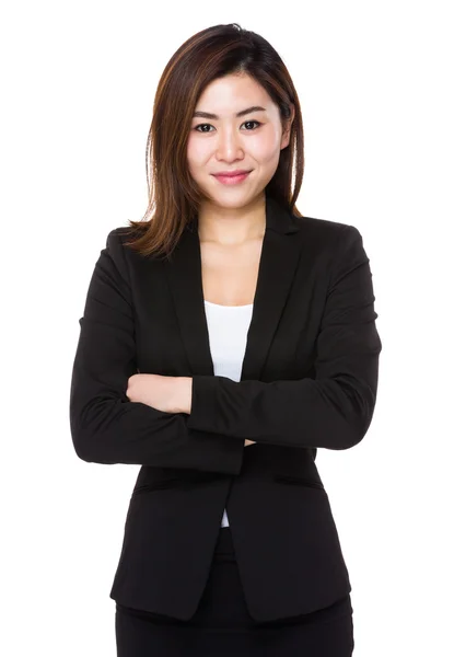 Young asian buisnesswoman in business suit — Stock Photo, Image