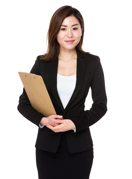 Młode azjatyckie buisnesswoman w garniturze — Zdjęcie stockowe