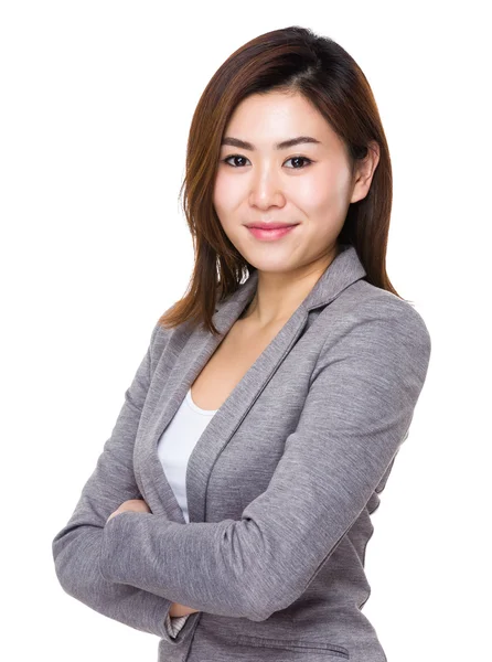 Junge asiatische Businessfrau in Business-Anzug — Stockfoto