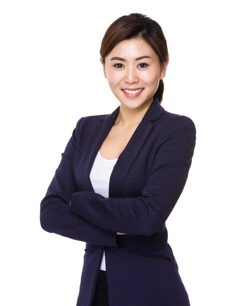 Young asian buisnesswoman in business suit — Stock Photo, Image