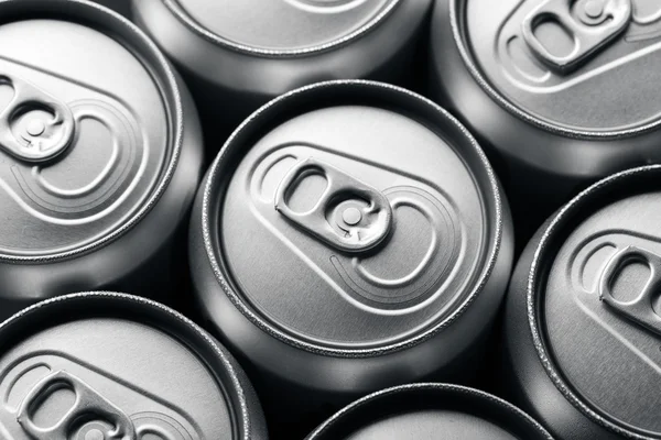 Aluminum beverage cans — Stock Photo, Image