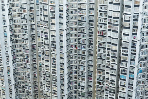 Hign dichtheid residentieel gebouw in Hong Kong — Stockfoto