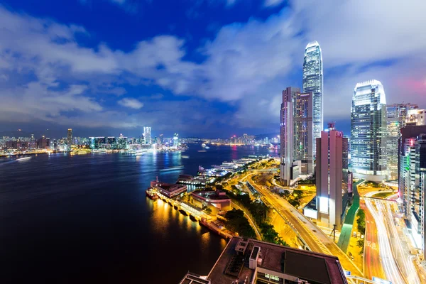 Hong Kong 's nachts — Stockfoto