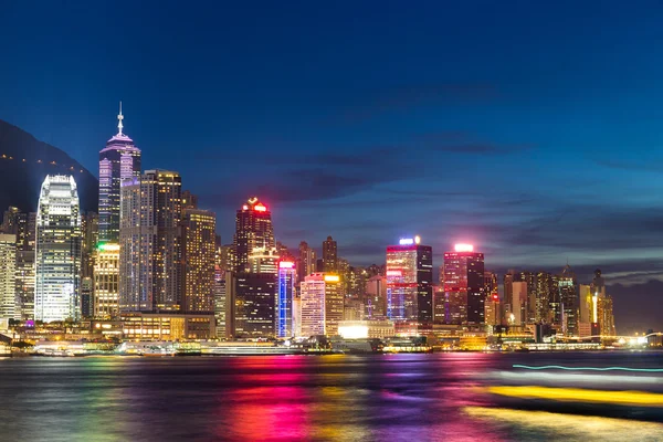 Hong Kong City di notte — Foto Stock