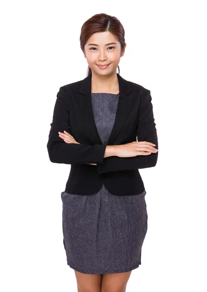 Junge asiatische Geschäftsfrau in Business-Anzug — Stockfoto