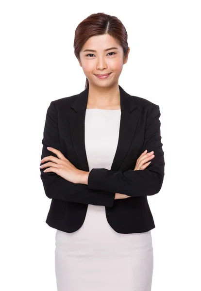 Young asian businesswoman in business suit — Stock Photo, Image