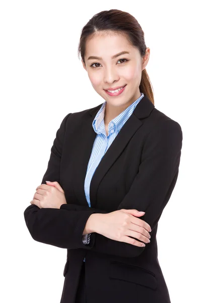 Joven asiática mujer de negocios traje — Foto de Stock