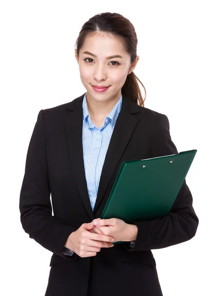 Joven asiática mujer de negocios traje — Foto de Stock