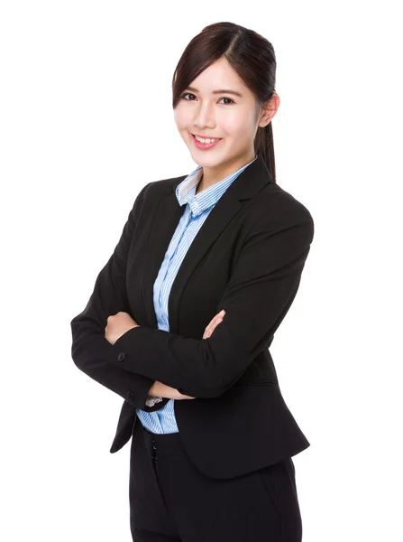 Asiatische junge Geschäftsfrau in Business-Anzug — Stockfoto