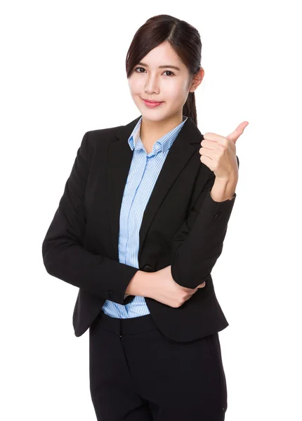 Asiatische junge Geschäftsfrau in Business-Anzug — Stockfoto