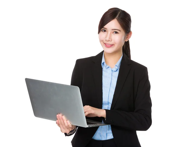 Asian young businesswoman in business suit — Stock Photo, Image