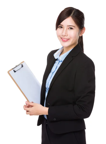 Asian young businesswoman in business suit — Stock Photo, Image