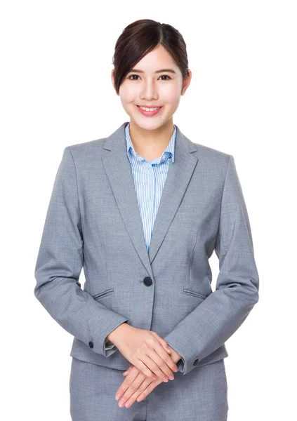 Asian young businesswoman in business suit — Stock Photo, Image