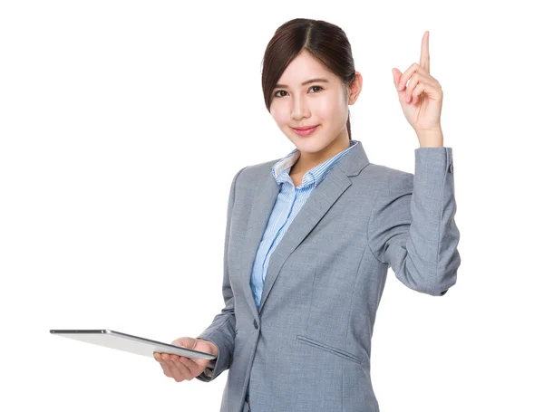 Asian young businesswoman in business suit — Stock Photo, Image