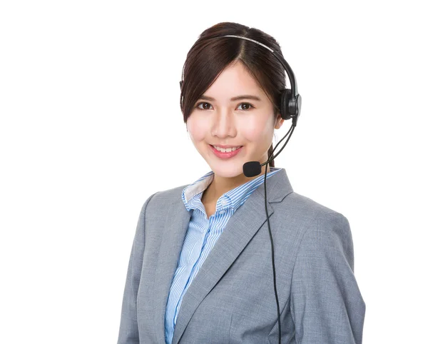 Asiatische weiblich customer services operator — Stockfoto