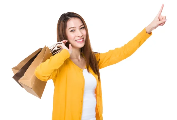 Asiatiska ung kvinna i gult cardigan — Stockfoto