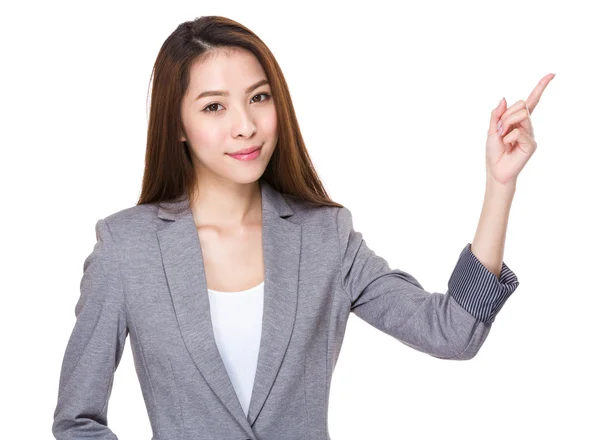 Asian young businesswoman in business suit — Stock Photo, Image