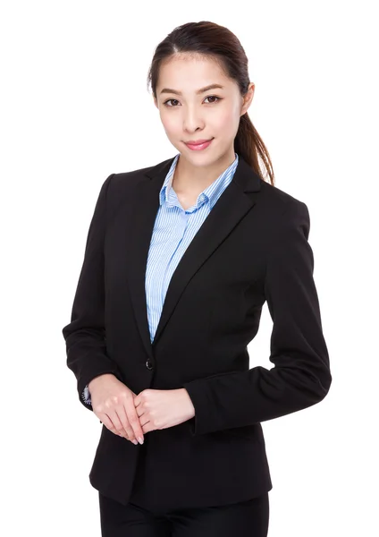 Asiatique jeune femme d'affaires en costume d'affaires — Photo