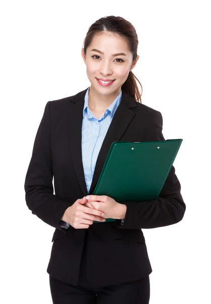 Asiática joven mujer de negocios en traje de negocios —  Fotos de Stock