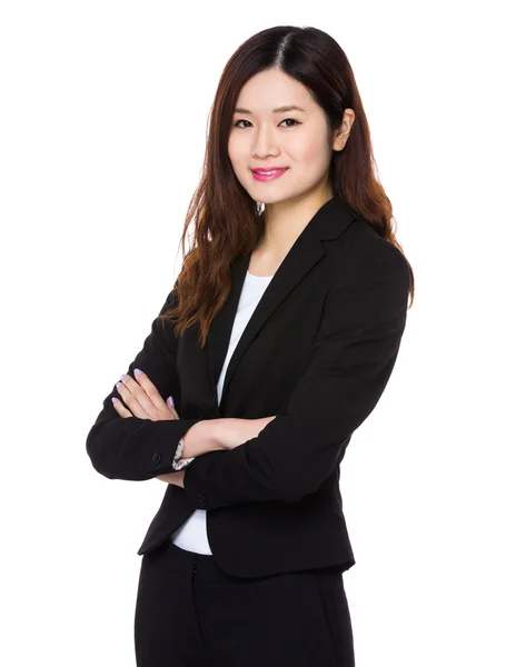 Asiatische junge Geschäftsfrau in Business-Anzug — Stockfoto