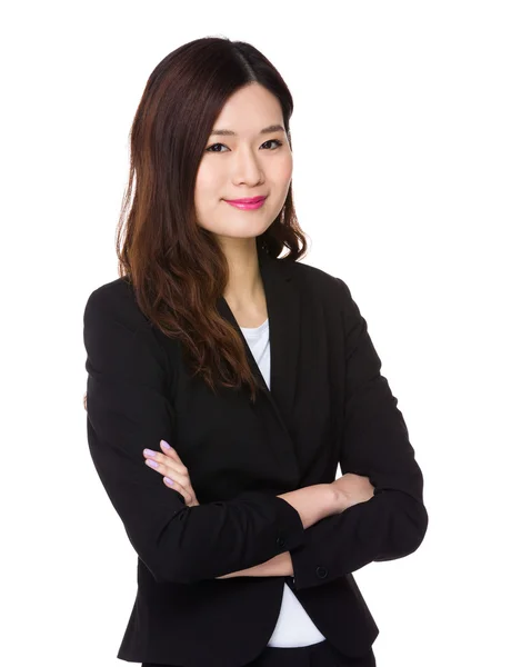 Asiatische junge Geschäftsfrau in Business-Anzug — Stockfoto