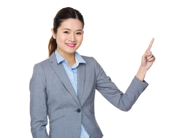 Asiatische junge Geschäftsfrau in Business-Anzug — Stockfoto